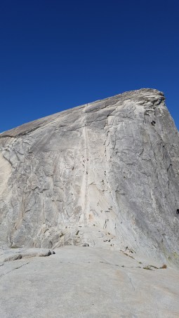 On the Sub-Dome looking up toward the top of Half Dome