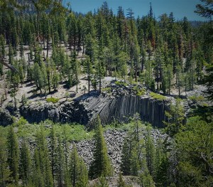 Devils Postpile Wednesday, July 6th, 2016 View from the JMT