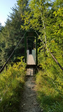 Suspension Bridge over Mill River Built 1974 Clarendon Gorge
