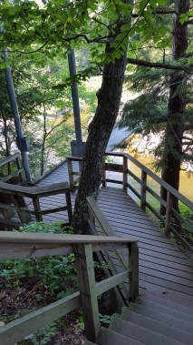Descending toward Lamoille River