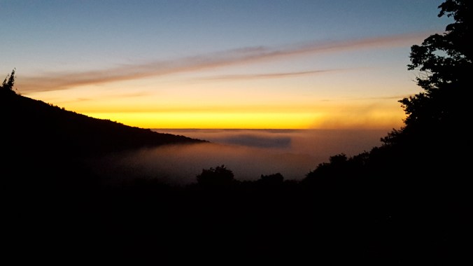 Good Morning View from Kid Gore Shelter Built 1971 Sleeps eight 